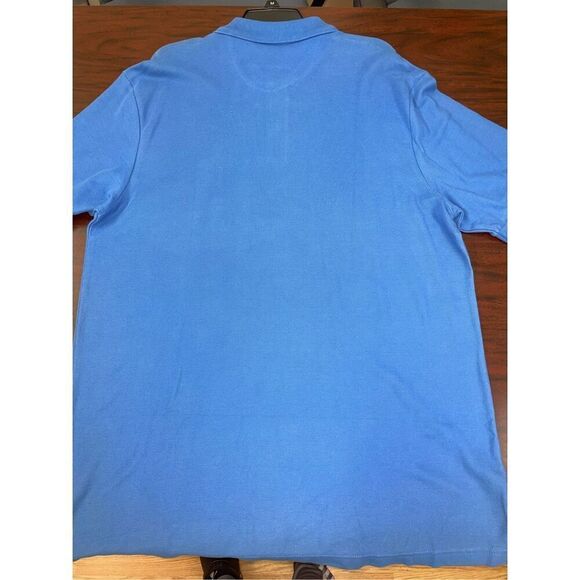 NWT Chaps Men’s Blue Collared Polo Short Sleeve Shirt Size X-Large - Picture 3 of 7